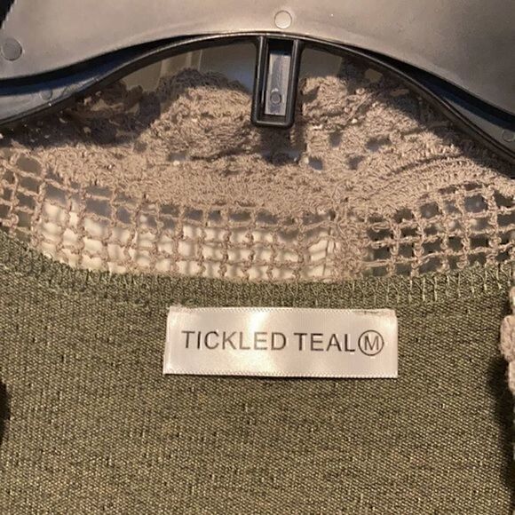 Tickled Teal medium cardigan D - Picture 2 of 10